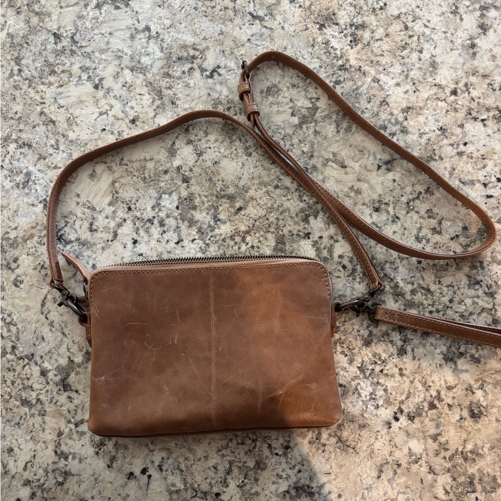 Frye Brown Leather Shoulder Bag - Picture 4 of 7